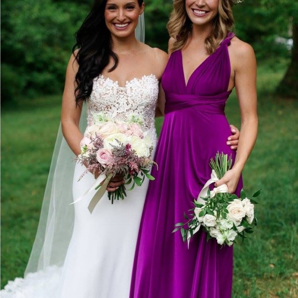 Multi-way Plum Maxi Dress